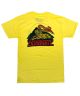 808 Skate. Jah Lion T Shirt. Yellow.