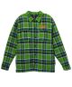 Anti Hero. Basic Eagle Flannel. Green/ Blue.