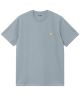 Carhartt WIP. Chase T-Shirt. Frost Blue/Gold.