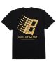 HUF x Bronze 56k T-Shirt. Black/Gold.