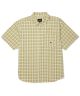 HUF. Total Eclipse Plaid Shirt. Mustard.