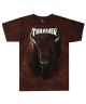 Thrasher. Bison T Shirt. Tie Dye Brown.